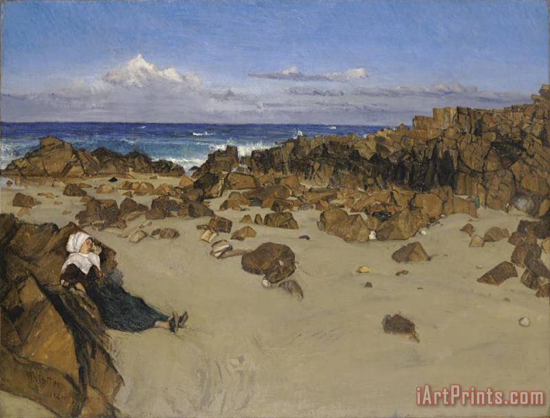 James Abbott McNeill Whistler Coast of Brittany (alone with The Tide) Art Painting