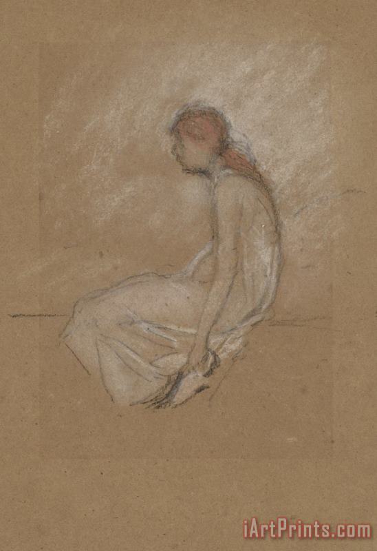 James Abbott McNeill Whistler Seated Woman with Red Hair Art Painting