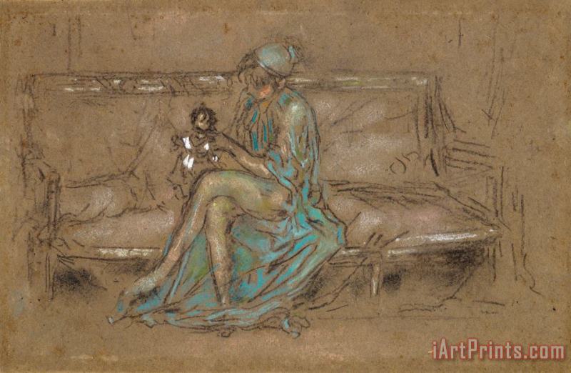 James Abbott McNeill Whistler The Green Cap Art Print