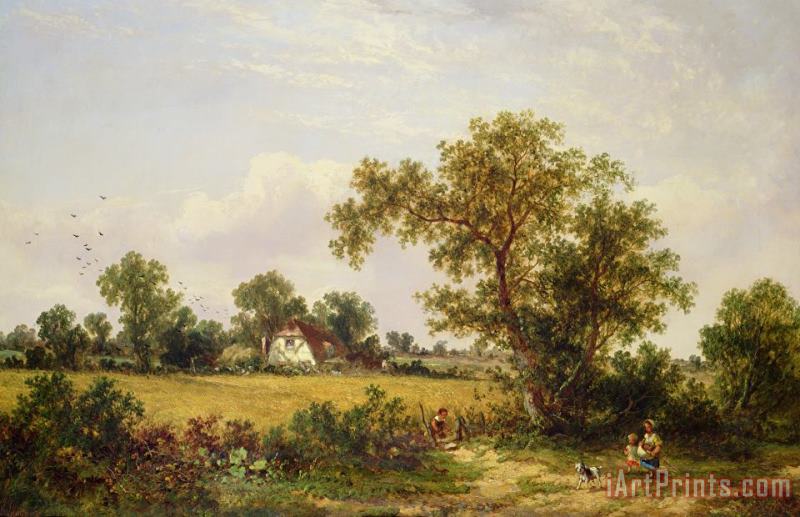 James Edwin Meadows  Essex Landscape Art Print