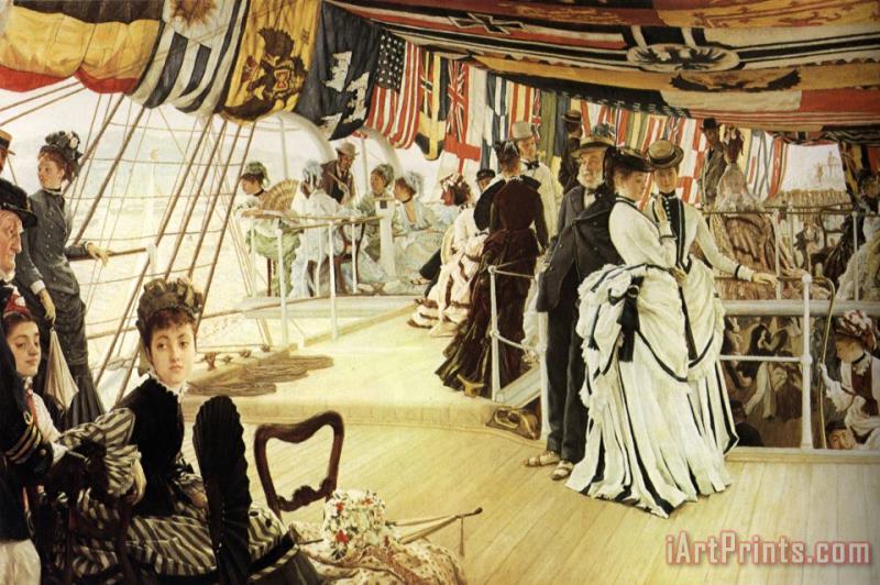 The Ball on Shipboard painting - James Jacques Joseph Tissot The Ball on Shipboard Art Print