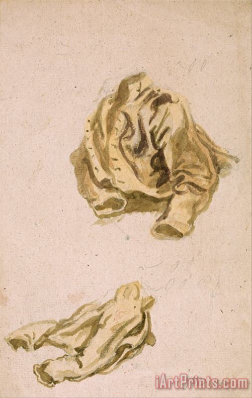 James Ward Study of a Coat And Breeches Art Print