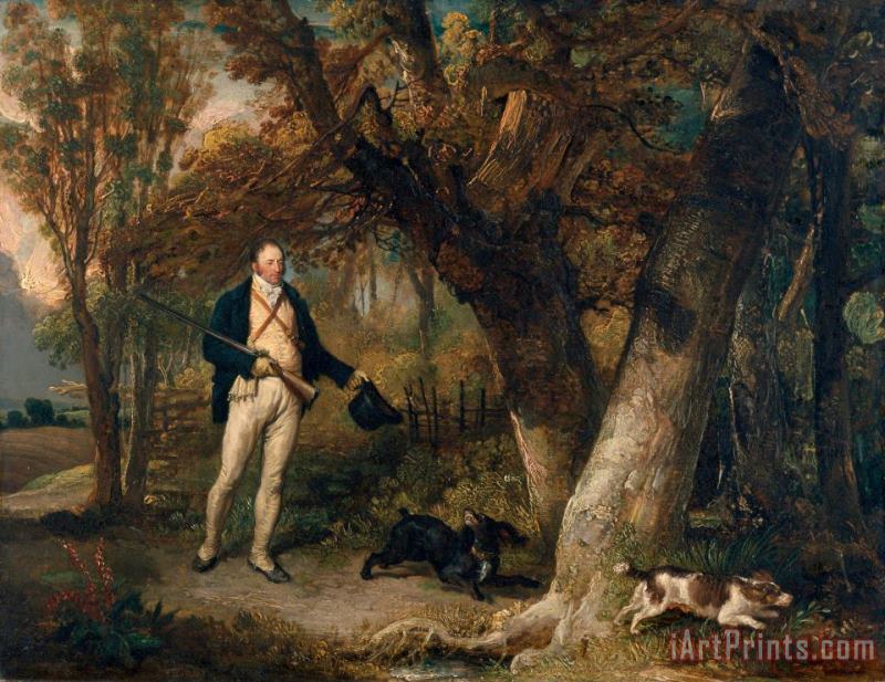 James Ward The Reverend Thomas Levett And Favourite Dogs, Cock Shooting Art Print