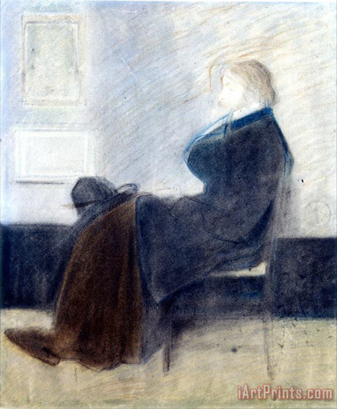 James Whistler Study of Thomas Carlyle Art Print