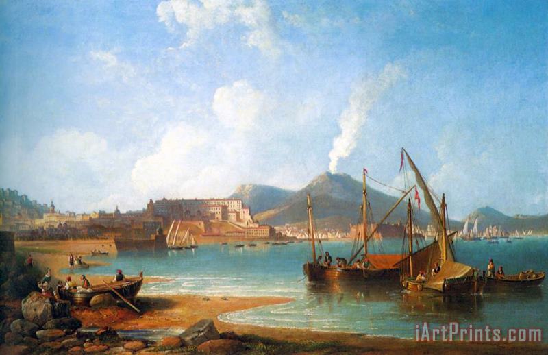 James Wilson Carmichael The Bay of Naples Art Print