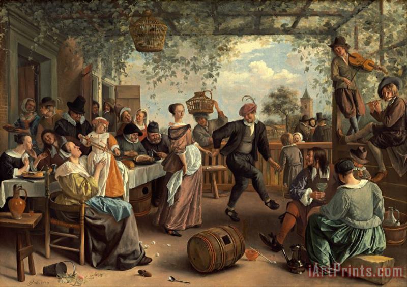 The Dancing Couple painting - Jan Steen The Dancing Couple Art Print