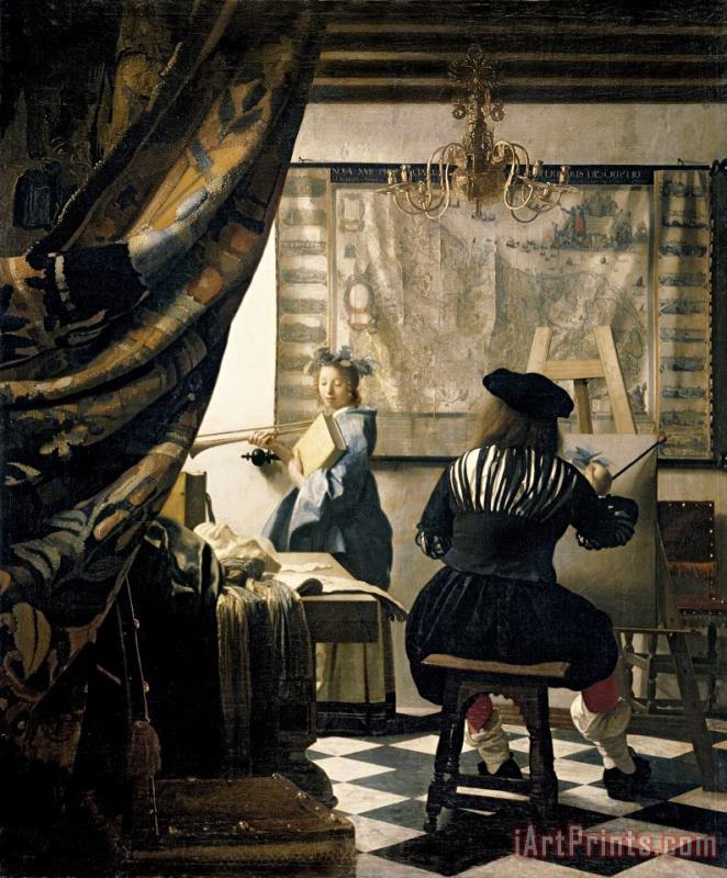 Jan Vermeer The Artist's Studio Art Print