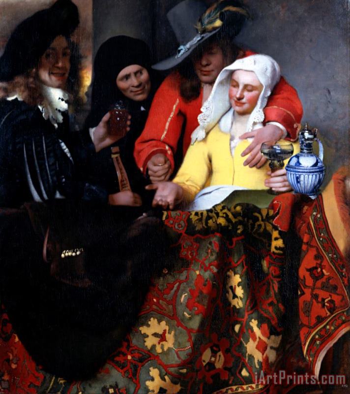 Jan Vermeer The Procuress Art Painting