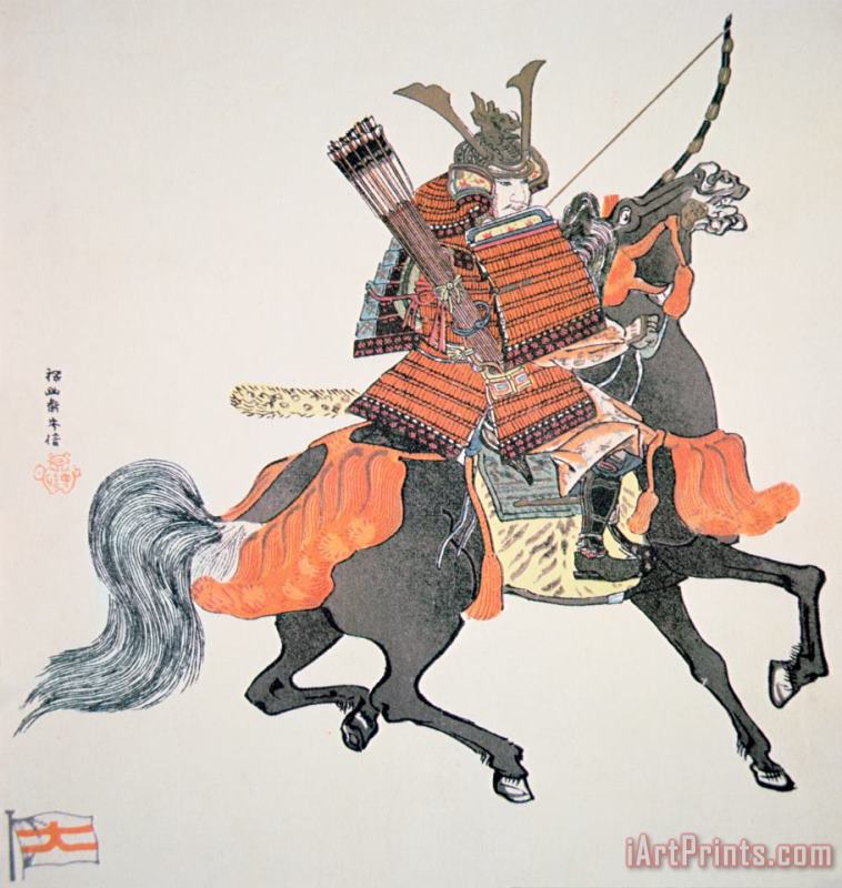 Japanese School Samurai Art Painting