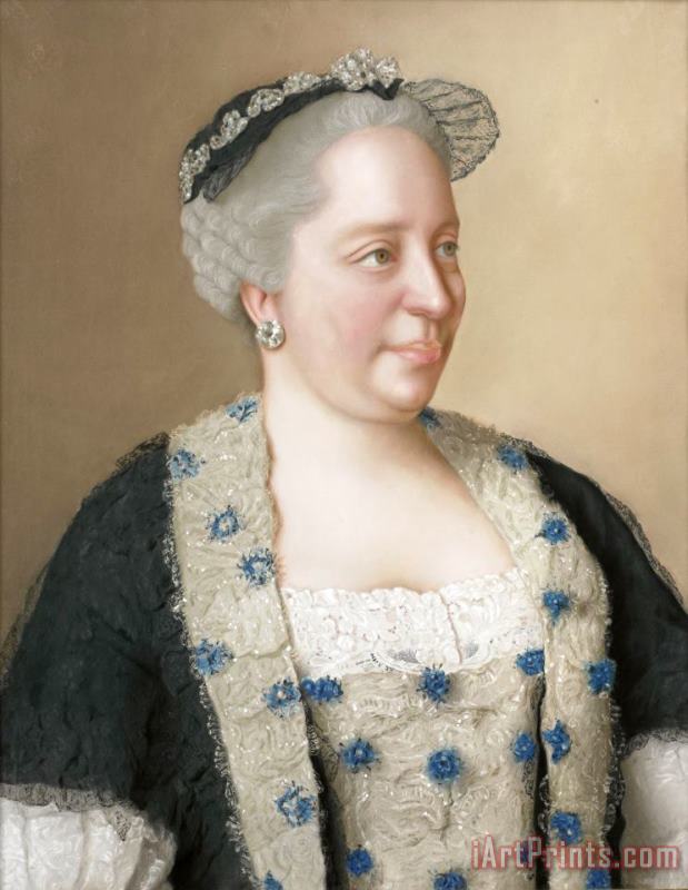 Maria Theresia Van Oostenrijk painting - Jean-Etienne Liotard Maria Theresia Van Oostenrijk Art Print