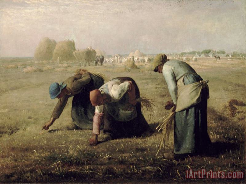 Jean-Francois Millet Gleaners Art Painting
