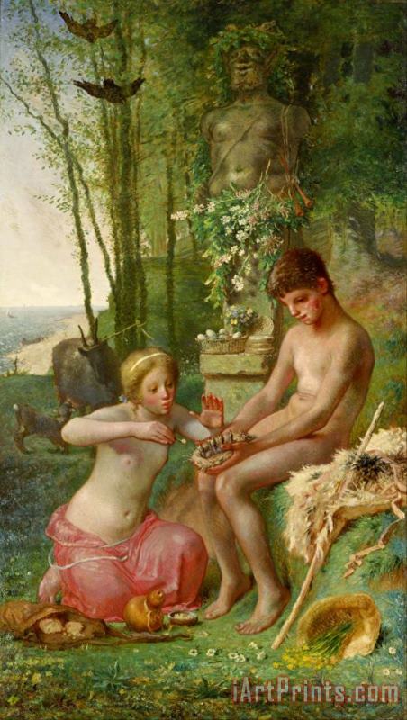 Spring (daphnis And Chloe) painting - Jean-Francois Millet Spring (daphnis And Chloe) Art Print