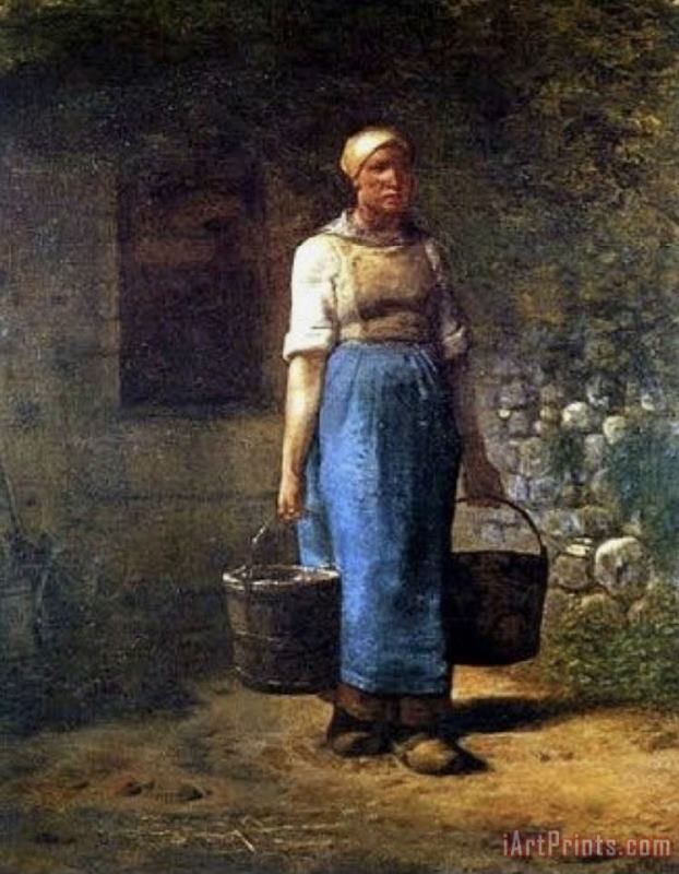 The Water Carrier painting - Jean-Francois Millet The Water Carrier Art Print