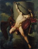 Jean-Louis-Cesar Lair - The Torture of Prometheus painting
