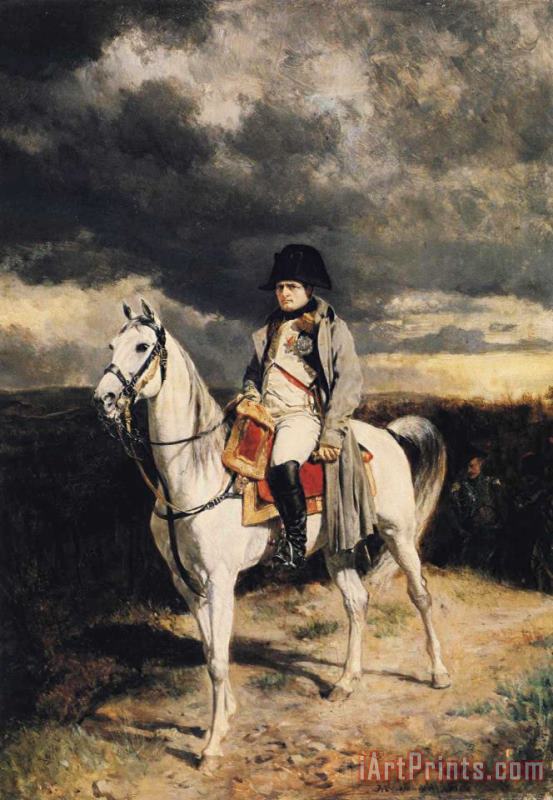 Napoleon I in 1814 painting - Jean-Louis Ernest Meissonier Napoleon I in 1814 Art Print