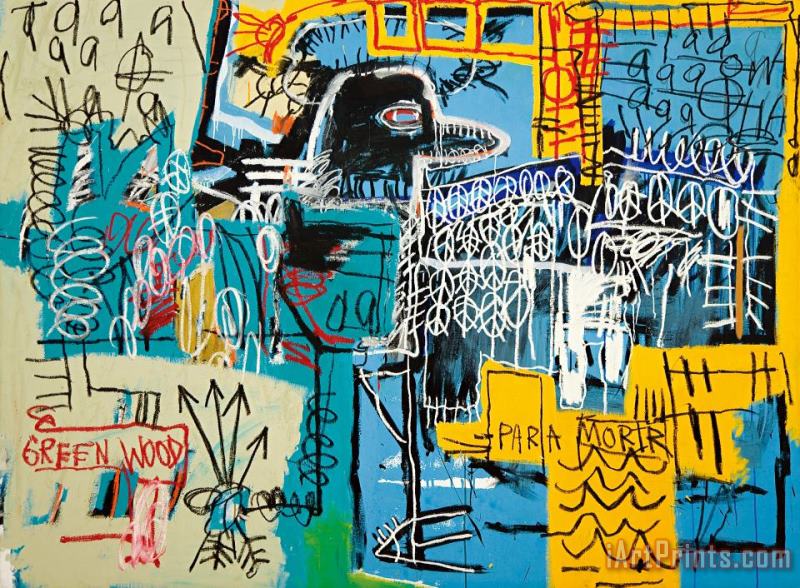 Bird on Money painting - Jean-michel Basquiat Bird on Money Art Print