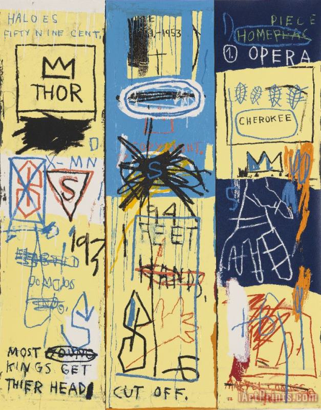 Charles The First 1982 painting - Jean-michel Basquiat Charles The First 1982 Art Print