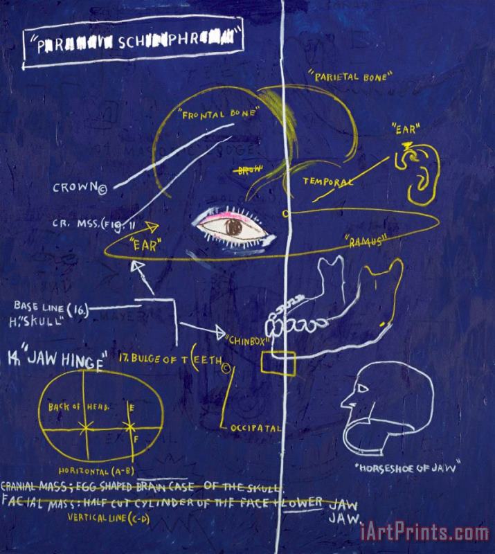 Masonic Lodge painting - Jean-michel Basquiat Masonic Lodge Art Print