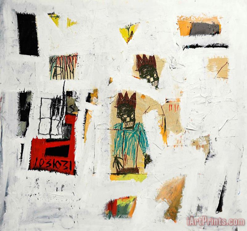 Jean-michel Basquiat Number 18, 1981 Art Painting
