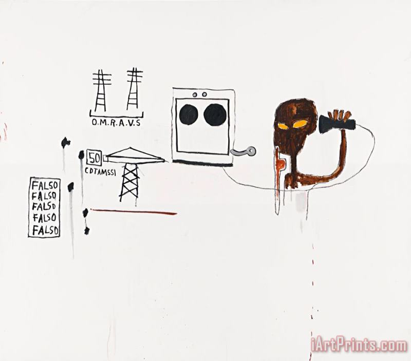 Jean-michel Basquiat O.m.r.a.v.s Art Painting