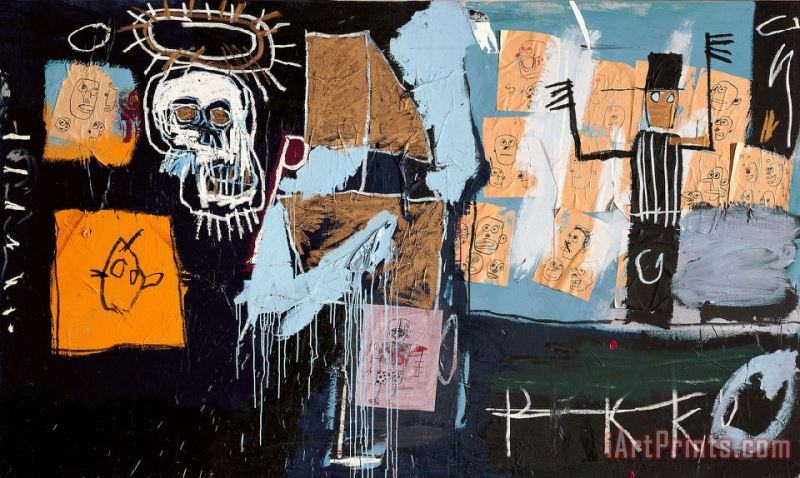 Jean-michel Basquiat The Slave Auction Art Painting