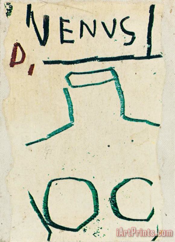 Untitled (venus) painting - Jean-michel Basquiat Untitled (venus) Art Print