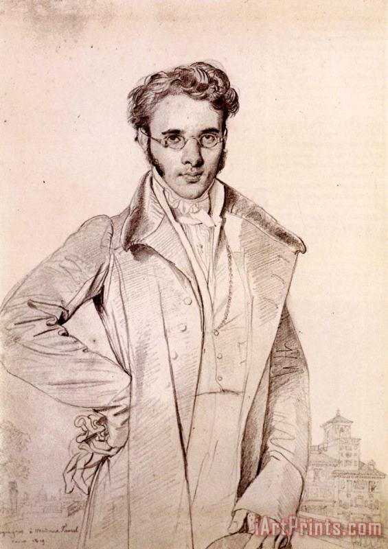 Jean Auguste Dominique Ingres Andre Benoit Barreau, Called Taurel Art Print