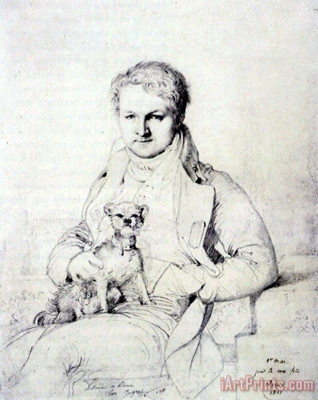 Jean Auguste Dominique Ingres Jacques Marquet, Baron De Montbreton De Norvins Art Print