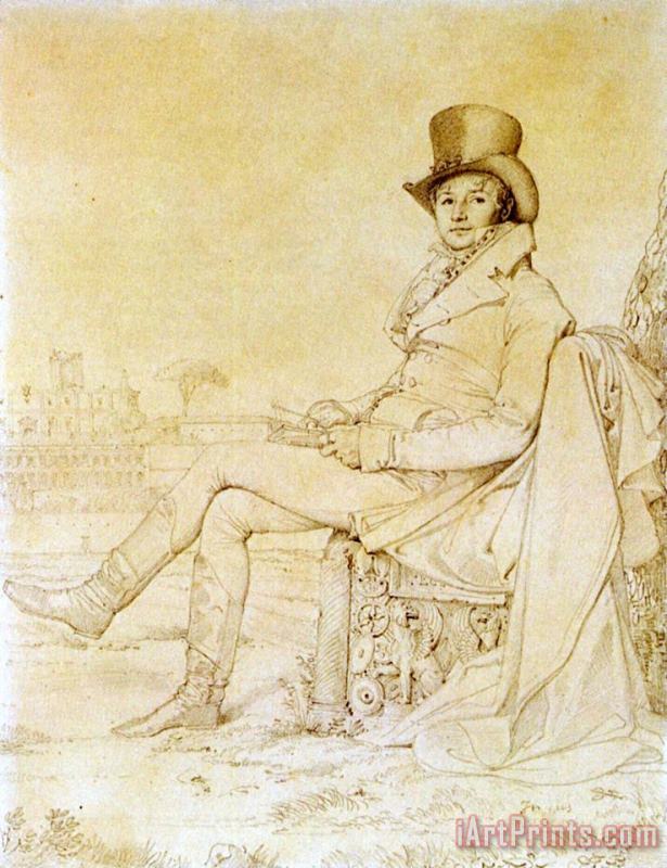 Lucien Bonaparte painting - Jean Auguste Dominique Ingres Lucien Bonaparte Art Print