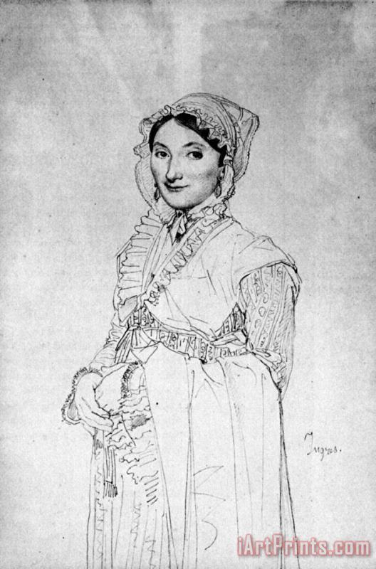 Jean Auguste Dominique Ingres Madame Charles Hayard, Born Jeanne Susanne Art Print