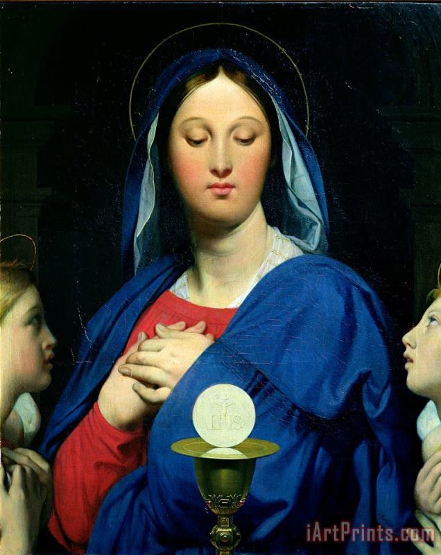 Jean Auguste Dominique Ingres The Virgin of The Host Art Painting