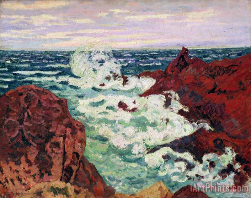 Jean Baptiste Armand Guillaumin Storm at Agay Art Painting