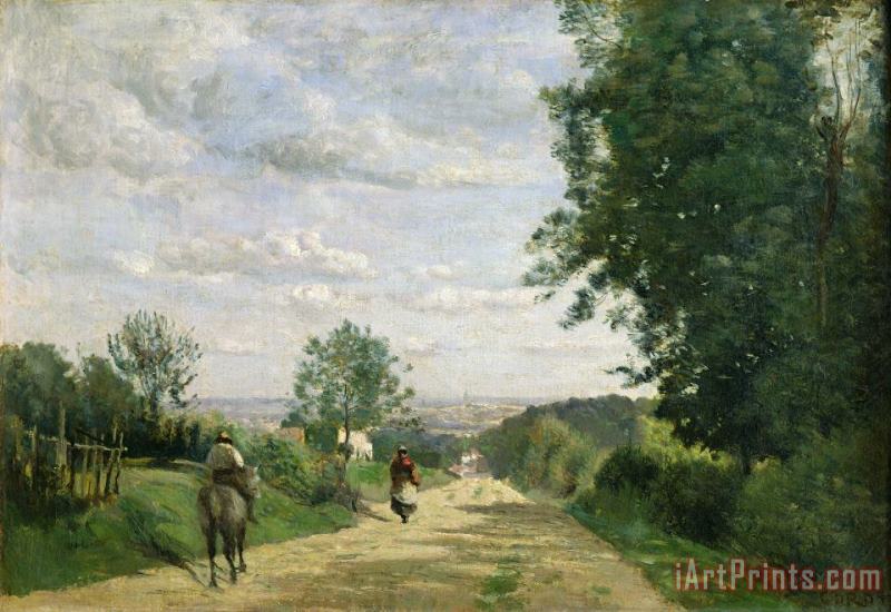 The Road to Sevres painting - Jean Baptiste Camille Corot The Road to Sevres Art Print