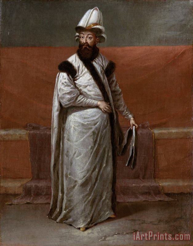 Jean Baptiste Vanmour Grand Vizier Nevsehirli Damat ibrahim Pasa Art Painting