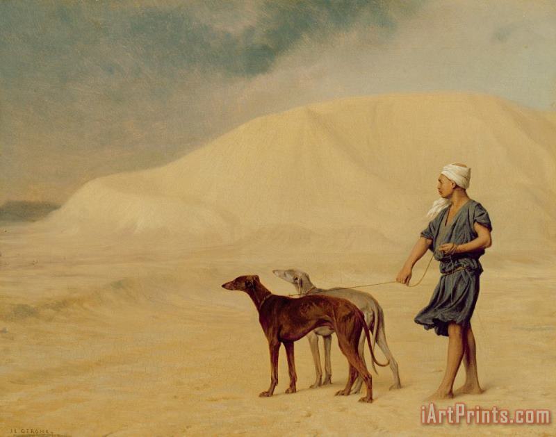 In the Desert painting - Jean Leon Gerome In the Desert Art Print