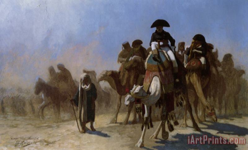 Napoleon And His General Staff painting - Jean Leon Gerome Napoleon And His General Staff Art Print