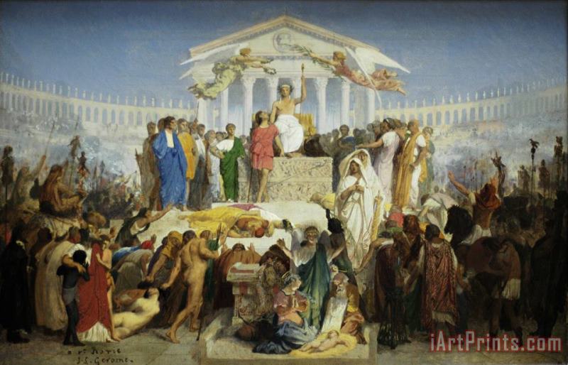 Study for The Age of Augustus, Birth of Christ painting - Jean Leon Gerome Study for The Age of Augustus, Birth of Christ Art Print
