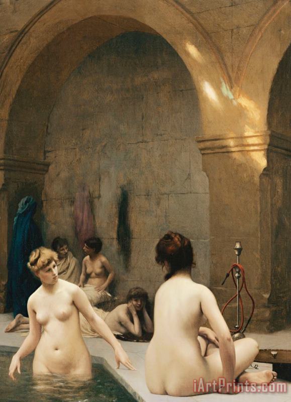 The Bathers painting - Jean Leon Gerome The Bathers Art Print