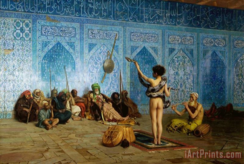 The Serpent Charmer painting - Jean Leon Gerome The Serpent Charmer Art Print