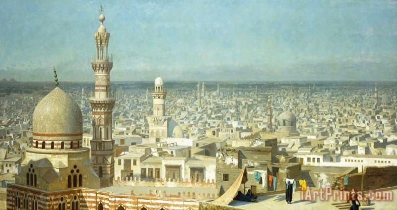 Jean Leon Gerome View Of Cairo Art Print