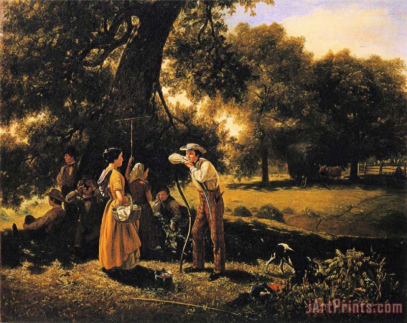 Noonday in The Summer painting - Jerome B. Thompson Noonday in The Summer Art Print