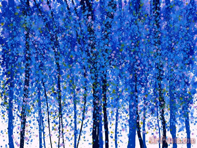 Jerome Lawrence Trees at Twilight IX Art Painting