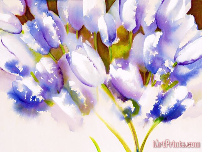Jerome Lawrence Tulips are People III Art Painting