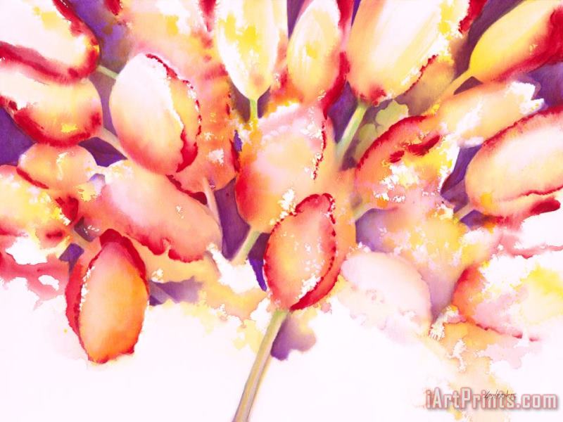 Jerome Lawrence Tulips are People IV Art Painting