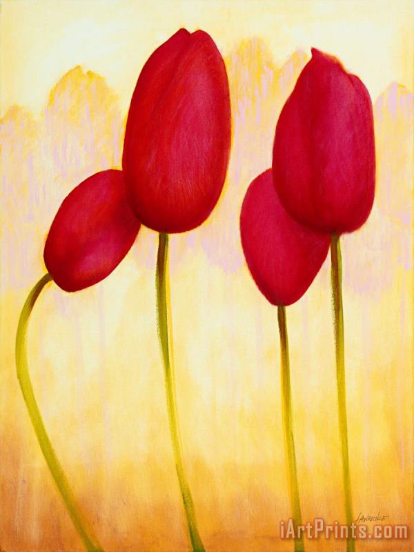 Tulips are People XV painting - Jerome Lawrence Tulips are People XV Art Print