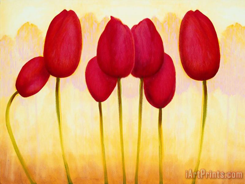 Jerome Lawrence Tulips are People XV h Art Painting