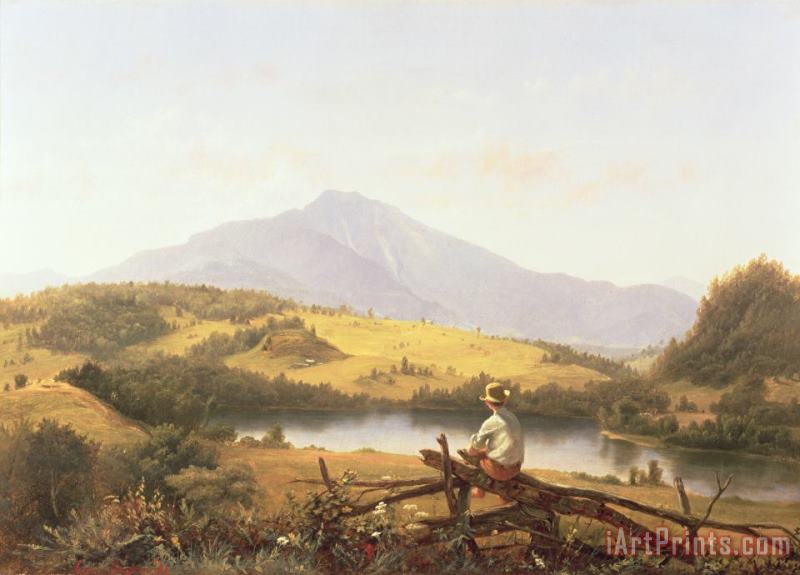 Mount Mansfield painting - Jerome Thompson Mount Mansfield Art Print