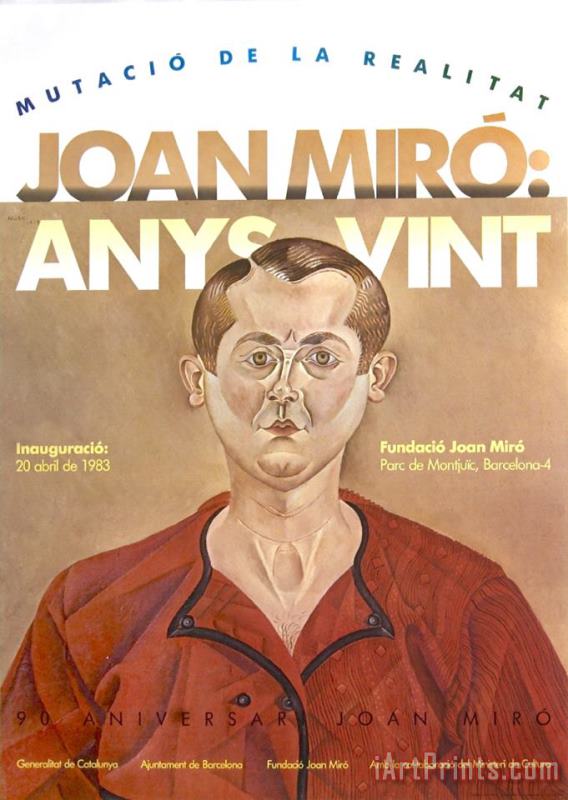 Anys Vint 1983 painting - Joan Miro Anys Vint 1983 Art Print