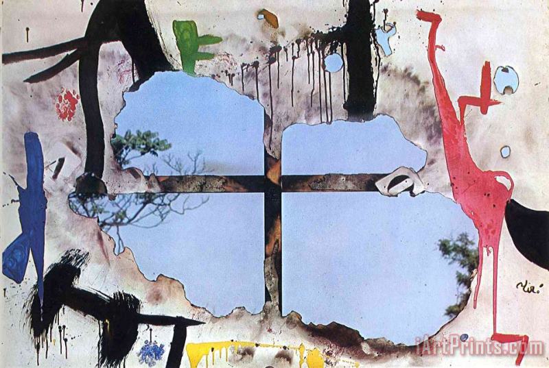 Burnt Canvas I, 1973 painting - Joan Miro Burnt Canvas I, 1973 Art Print
