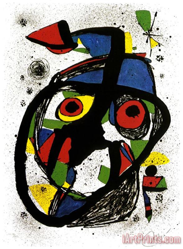 Carotta painting - Joan Miro Carotta Art Print